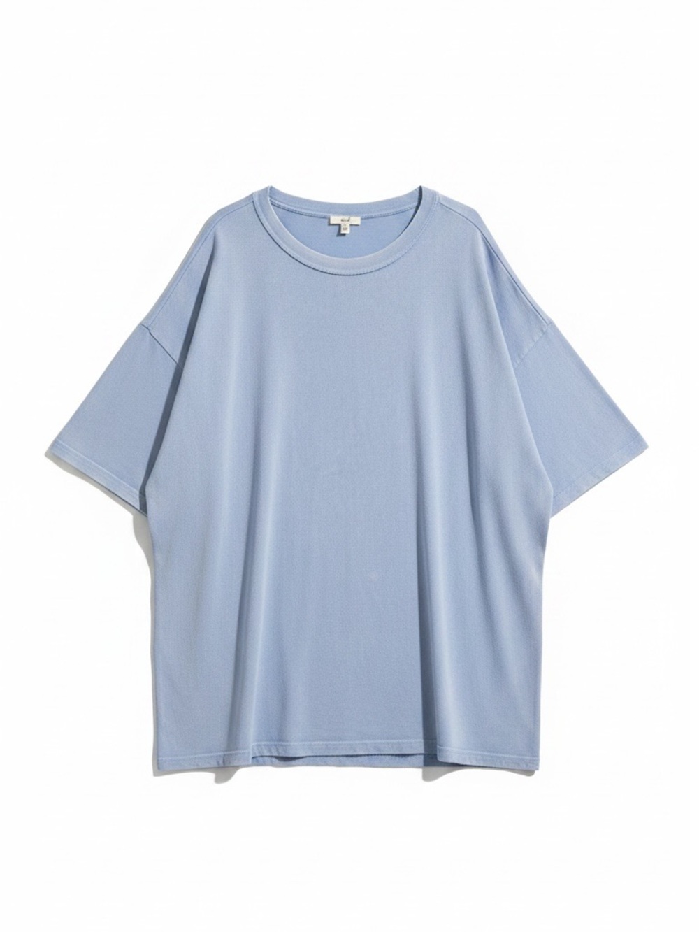 Easel Los Angeles Mineral Washed Light Blue Shortsleeve Sweatshirt Large